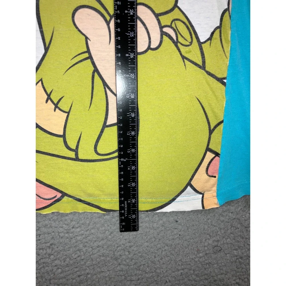 Vintage 90s Disney Store Dopey T Shirt Mens 2XL Thrashed Shredded Graphic Grunge